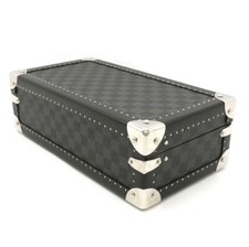 LOUIS VUITTON Damier Graphite Watch Case Coffret 8 Montor Trunk N48226 LV 40463A