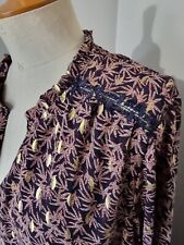 PAPRIKA : BLOUSE T6 FÊTES IMPRIMÉ DORÉ CHEMISIER 