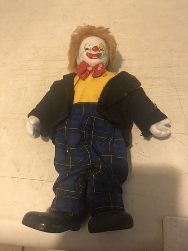 Poupée clown porcelaine - poupée,