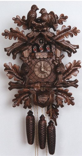 Pendule coucou feuilles de - coucou,