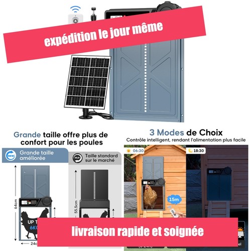 Porte automatique poulailler