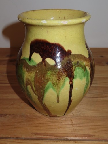 Vase ancien poterie cliousclat - vase,