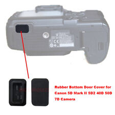 Rubber Bottom Cover Port Lid Black for Canon 5D Mark II 5D2 40D 50D 7D Camera