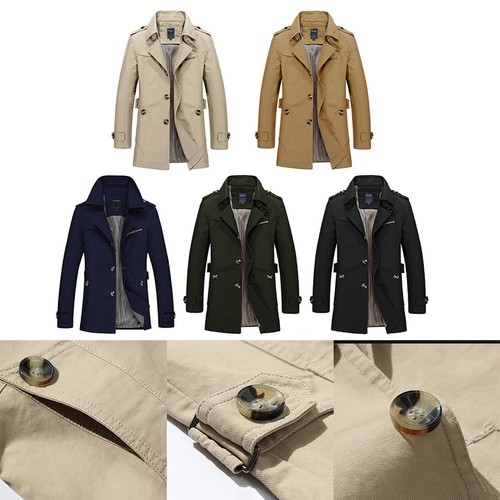Trench long homme élégant