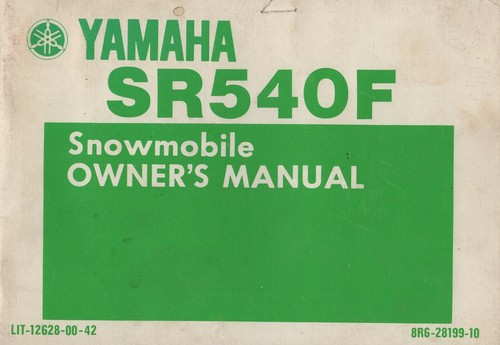 1982 yamaha snowmobile - yamaha, sr540f