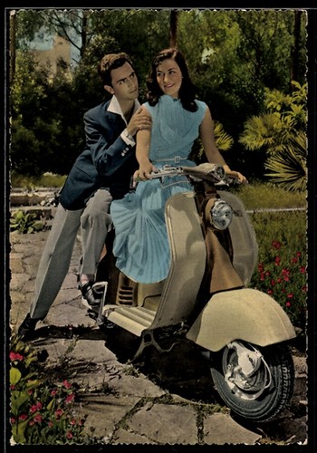 Carte postale scooter