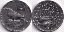 1 Lire Maltaise 1986 Malte