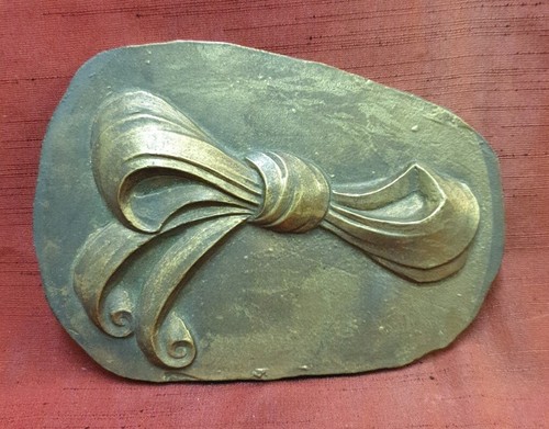 Plaque bronze decor - bronze, noeud