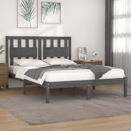 Cadre lit blanc bois - cadre,