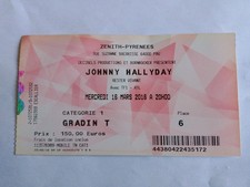 Billet Concert Johnny Hallyday