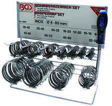 COLLIER DE DURITE EN INOX BGS TECHNIC - Presentoir 111 pces