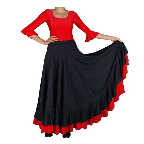 Jupe flamenco volants - jupe,