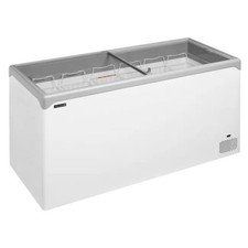 Congélateur coffre vitré