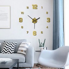 Horloge Murale Lumineuse 3D Mode Tendance Décoration Moderne Luxe LOOK