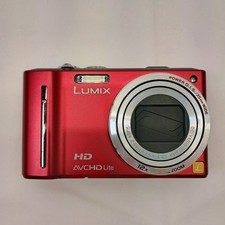 Panasonic Lumix DMC-TZ10 12.1MP Digital Camera, RED - Tested Working LCD DEFECT