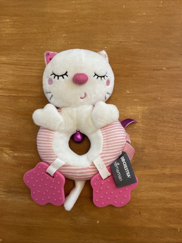 Doudou peluche hochet chat - doudou,