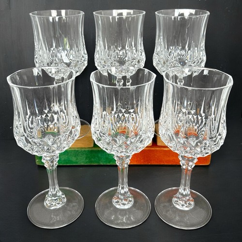 Lot verres pied en - de,