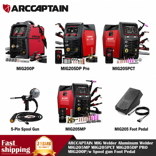 Arccaptain mig welder aluminum - arccaptain,