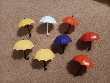 Playmobil lots de 8 parapluie vintage jaune rouge blanc violet vintage klicky **