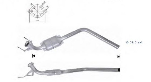 Catalyseur neuf classe 200 - catalyseur,