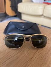 VINTAGE B&L RAY-BAN OLYMPIAN Lunettes SUNGLASSES Gold Or Doré