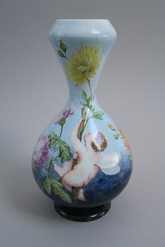 Vase faience creil - vase,