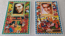 Elvis Presley -Timbres Elvis - 2 Blocs feuillets d 1 timbre - Congo