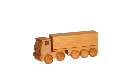 Jouet bois tracteur avec - en,
