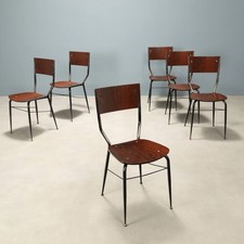 Chaises Vintage Laminé Métal