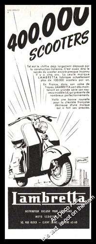 Publicité scooter lambretta - publicité,