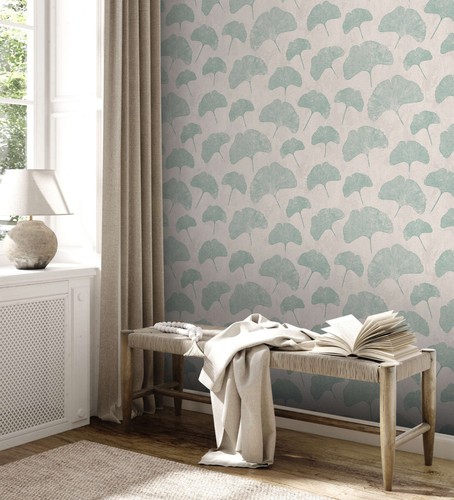Papier peint floral mat - peint,