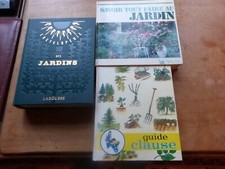 LOT 3 LIVRES JARDIN JARDINAGE ARBORICULTURE + DOC ENCYCLOPEDIE LAROUSSE CLAUSE