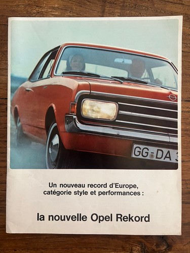 Brochure opel rekord coupé - opel,