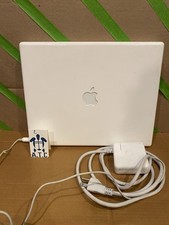 iBook G4 PowerPC 1Ghz 256MB RAM 60GB HDD DVD Drive TESTED WORKING Laptop Vintage