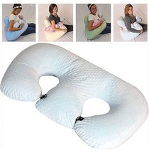 Oreiller d’allaitement multifonctionnel 6-en-1 pour maman & bébé 🤱✨