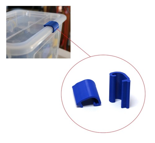 Pièces serrure clip bleu - 2,