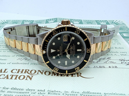 1996 rolex submariner 16613 w - rolex,