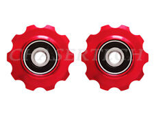 MTB Road Classic Bike Rear Derailleur Jockey Wheel Pulley 10T 6mm Red
