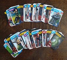 LOT 100 CARTES MARVEL ALBUM DEFIE TES HÉROS LECLERC COLLECTION 2023 SANS DOUBLON