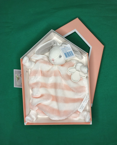 Doudou plat lapin blanc - doudou,