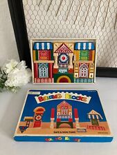 225⚜️ Old Wooden Set Building Blocks Building Blocks Vintage