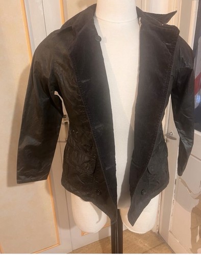 Barbour veste homme cuir noir
