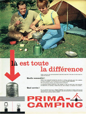 Advertising 0323 1962 Prima- Camping Gas Cartridge Camping