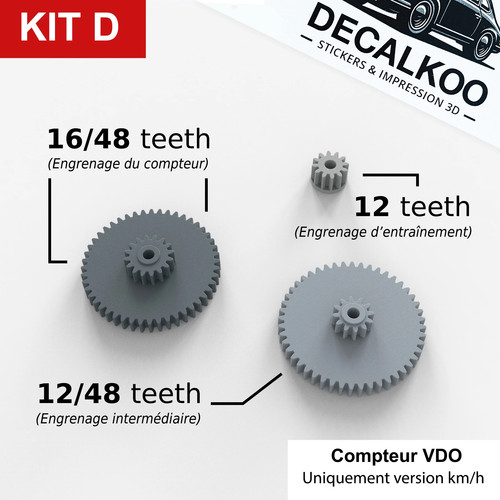 Kit engrenage pignon de - d],