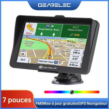 GPS Voiture GEARELEC 7 Pouces Tactile 8G Carte Europe Mises à Jour Gratuites