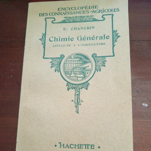 Chimie generale appliquee - chimie, a