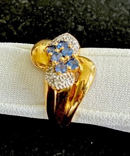 Bague jaune blanc 18 - et,