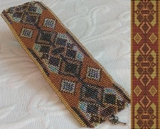 Loom Pattern - Ethnic Flair 3 Cuff Bracelet