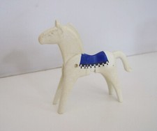 PLAYMOBIL (B81c11) WESTERN - Horse with Blue Saddle Carpet 3798 (Yellow Sale)