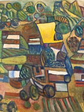 Très Belle Peinture Huile Sur